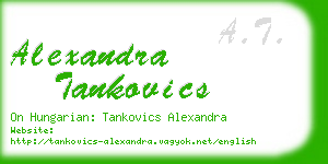 alexandra tankovics business card